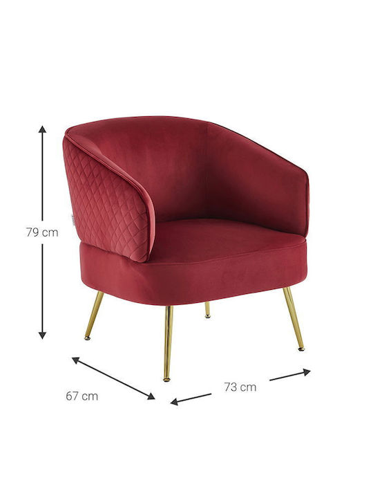 Vyragosa Armchair Red 76x66x79cm