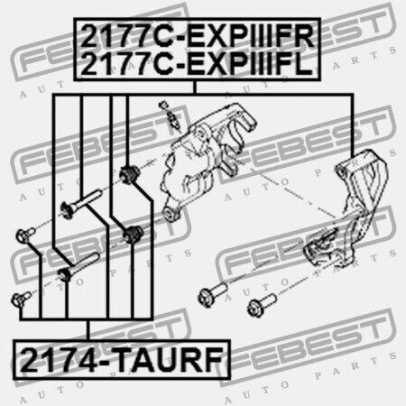 Задържащ Спирачен Апарат Преден Десен Ford Explorer 2002-2011 Can 6l2z-2b134-a