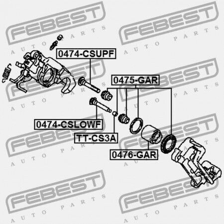 Repair Kit Back Brake Caliper for Mitsubishi Asx Ga0 2010.04-2013.01