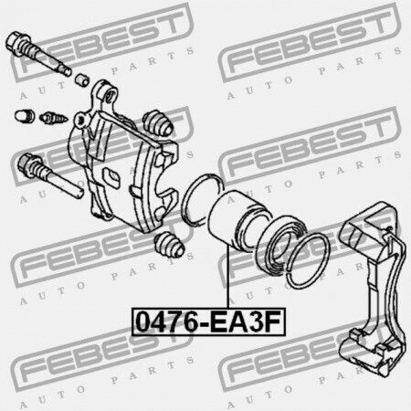 Плунжер Спирачен Апарат Преден Mitsubishi Galant E55a/e75a 1992-1996 Mr128129