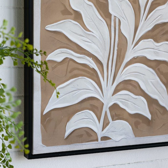 Artekko Canvas Beige Paintings Canvas Black Frame 60x3.6x90 Cm 2 Pieces 60cm X 3.6cm X 90cm