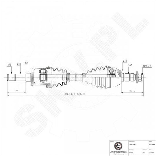 Halbachse Antrieb Opel Insignia A Saab 9-5 Vorne Links Rechts 374832