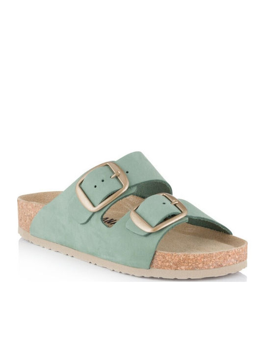 Leather Women's Anatomic Sandals Green 410 Mint