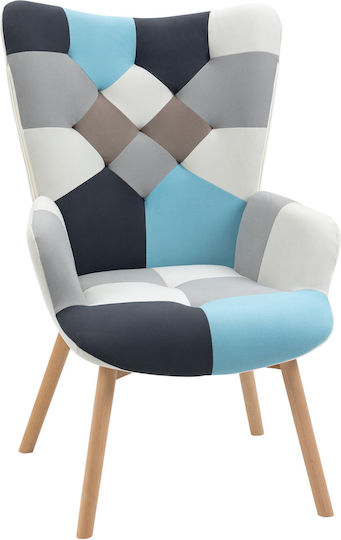 Πολυθρόνα 66x76x98cm Πολύχρωμη Πολυθρόνα 66x76x98cm Πολύχρωμη