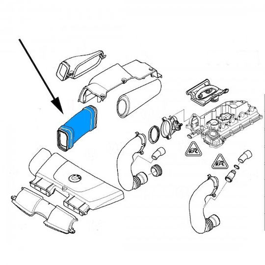 Luftansaugung Bmw Serie 1 E87 3 E90 E91 13717795284