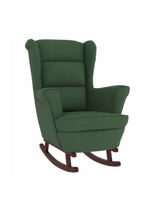 Schaukelstuhl Samt Dark Green 78x93x97cm