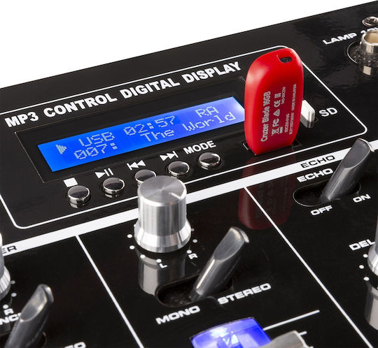 Vonyx STM-3007 172.736 Analoger Mischpult 6 Kanäle / 1 XLR-Eingang & Bluetooth