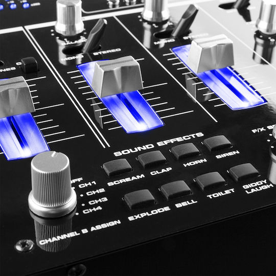 Vonyx STM-3007 172.736 Analoger Mischpult 6 Kanäle / 1 XLR-Eingang & Bluetooth