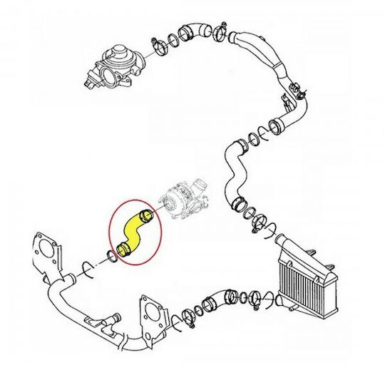 WRC Auto Parts Engine Hose Line Vw Passat B5 Skoda Superb I 3b0145828g