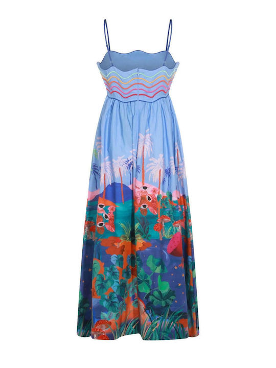 Καλοκαιρινό Midi Φόρεμα Multicolor