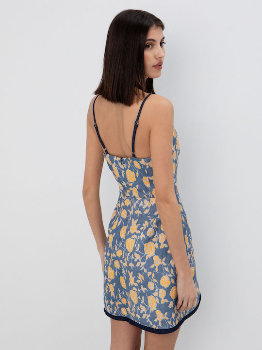 Καλοκαιρινό Mini Φόρεμα για Γάμο / Βάπτιση Floral