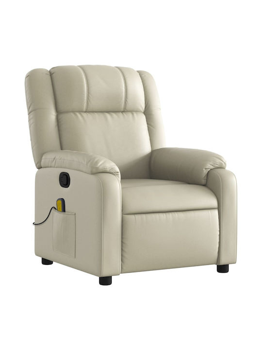 Фотьойл Relax С поставка за крака Крем 77x95x99см