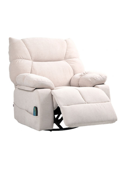 Relaxsessel Friseurwaschbecken Drehbar Beige 98x90x98cm