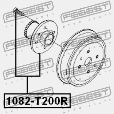 Rear Wheel Bearing Chevrolet Aveo Sedan 2004-2006 Mex 96471776