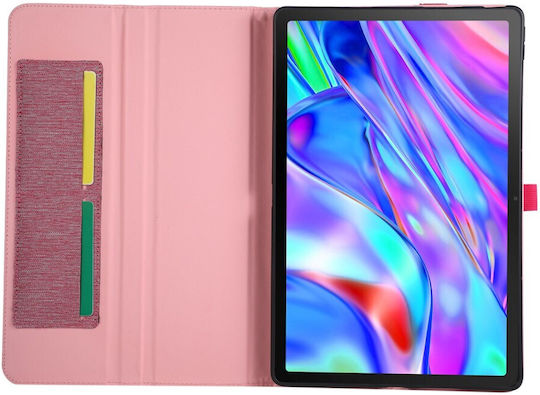 Калъф Lenovo Idea Tab Plus Oem Флип Калъф Синтетична Кожа Pu Tpu Розов Wallet Стойка