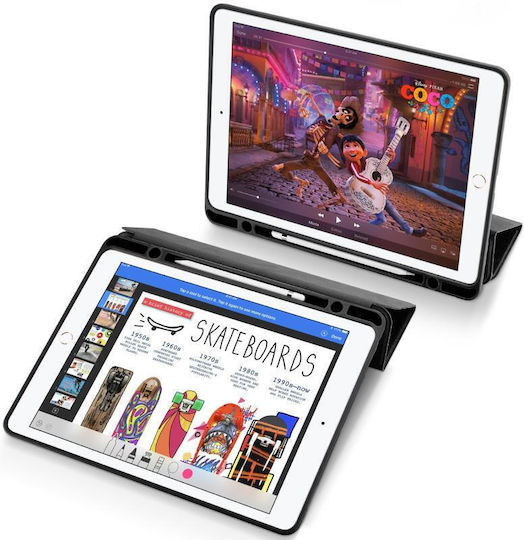 Tablet Case Dux Ducis Domo Series Horizontal Flip Magnetic TPU + PU Leatherette Triple Stand & Pen Holder iPad Pro 12.9 Inch 2017 Black
