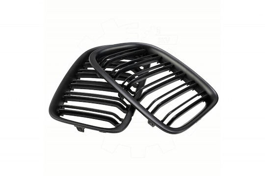 Mască Radiator Set Complet Stânga Sau Dreapta Bandă Simplă Negru Mat BMW X1 E84 51117347669