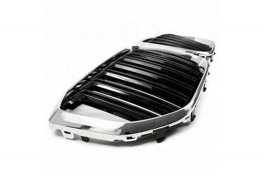 Μάσκα Ψυγείου Bmw X5 G05 Πλήρης Αριστερή Ή Δεξιά Διπλή Λωρίδα Μαύρο Χρώμιο 51138096590