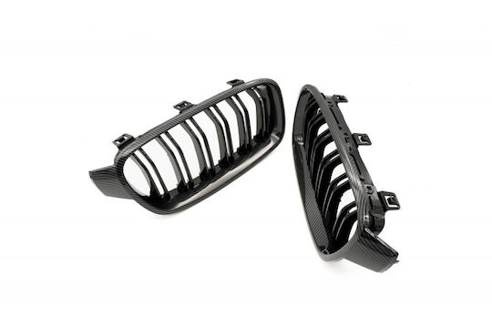 Capot Motor Dublă Bandă Din Fibră De Carbon BMW 3 F30 51137255411