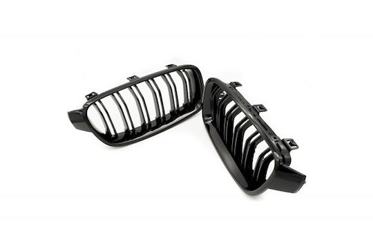 Capot Motor Dublă Bandă Neagră Lucioasă BMW 3 F30 51137255411