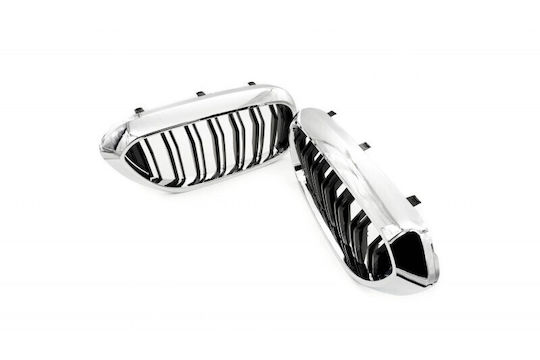 Double Stripe Black Chrome Engine Cover for BMW 5 G30