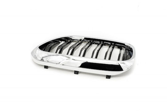 Double Stripe Black Chrome Engine Cover for BMW 5 G30