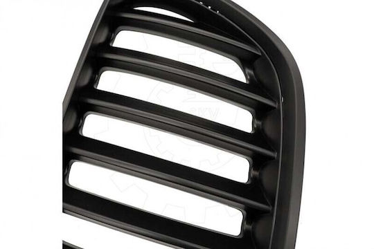 Mască Radiator BMW X5 E53 Facelift Set Stânga Sau Dreapta Bandă Unică Neagră Mat 51137124815