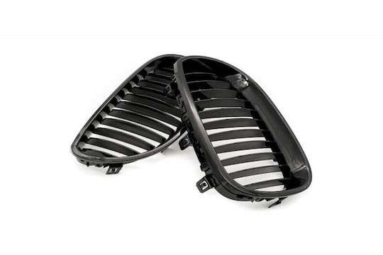 BMW 5 E60 51712155447 Kappe Für Motorabdeckung Einlagig Schwarz Glänzend