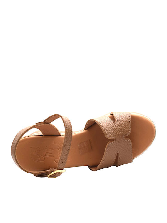 Anatomische Damenplattformen Farbe Tabac Braun