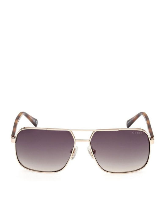 Guess Men's Sunglasses with Black Metallic Frame and Grey Gradient Lens GU00119 32B