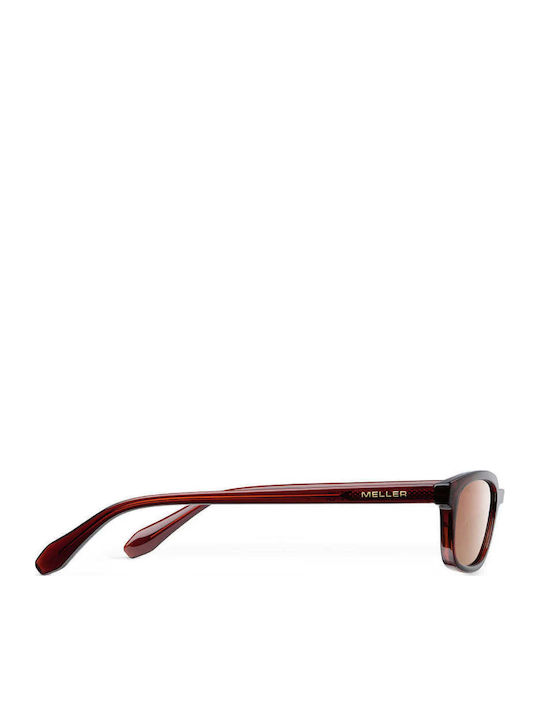 Meller Unisex Γυαλιά Ηλίου με Κόκκινο Κοκκάλινο Σκελετό και Κόκκινο Polarized Φακό ER-MAROONGBROWN