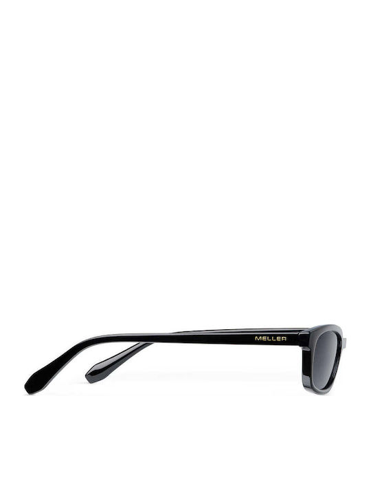 Meller Luma Unisex Sunglasses With Black Horn-Rimmed Frame And Black Polarized Lens ER-TUTCAR