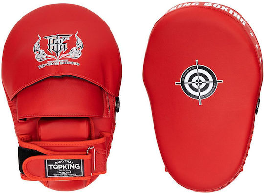 Top King Boxing Στόχοι Χειρός Πολεμικών Τεχνών 2τμχ Κόκκινοι