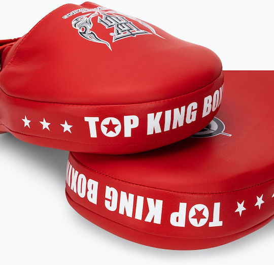 Top King Boxing Στόχοι Χειρός Πολεμικών Τεχνών 2τμχ Κόκκινοι