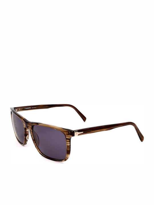 Rodenstock Unisex Sunglasses With Brown Frame And Gray Lens R3288