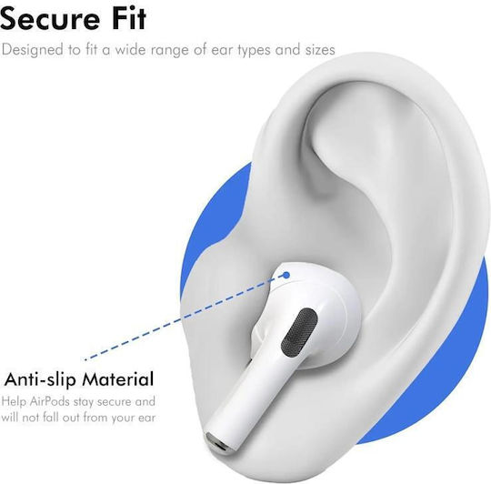 Θήκη Σιλικόνης με Γάντζο σε Μαύρο χρώμα για Apple AirPods 4