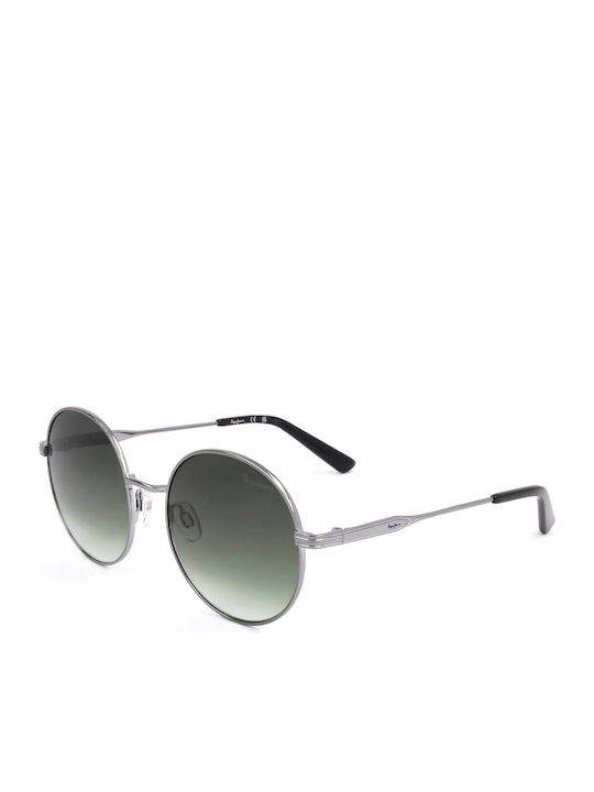Pepe Jeans Florence Unisex Ochelari de soare cu Argintiu Cadru și Verde Degrade Lentilă PJ5196-940