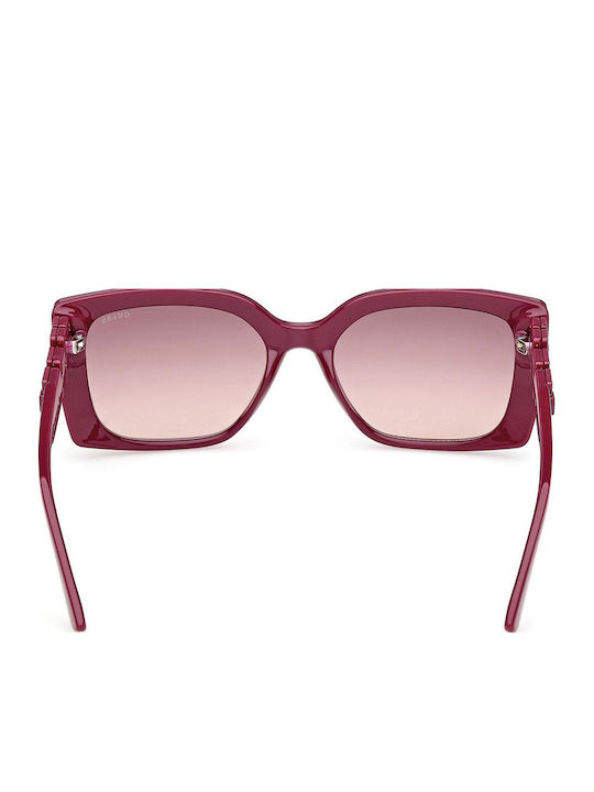 Guess Feminini Ochelari de soare cu Burgundy Cadru și Burgundy Degrade Lentilă GU00265-H 81T