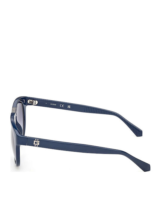 Guess Unisex Ochelari de soare cu Albastru Cadru și Gri Degrade Oglindă Lentilă GU00275 90W