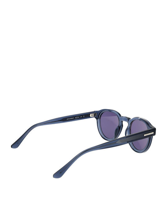 Replay Унисекс Слънчеви Очила с Син Пластмасов Рамка и Сини Стъкла
