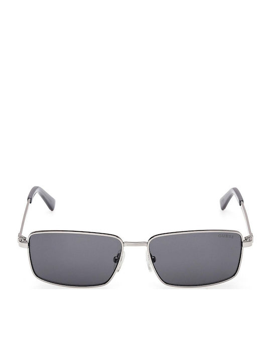 Guess Unisex Ochelari De Soare Cu Ramă Metalică Gri Și Lentile Gri