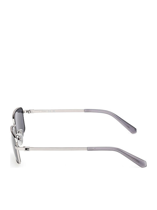 Guess Unisex Ochelari De Soare Cu Ramă Metalică Gri Și Lentile Gri