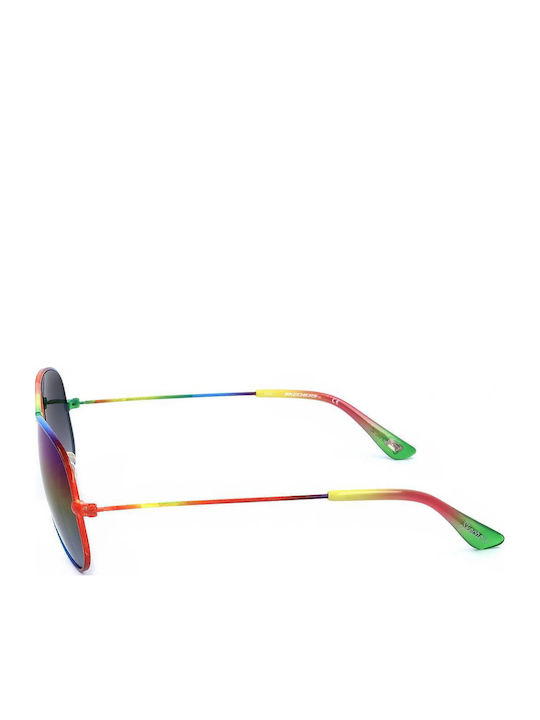 Skechers Bărbătești Ochelari de soare cu Multicolor Cadru și Gri Lentilă SE9069 77X