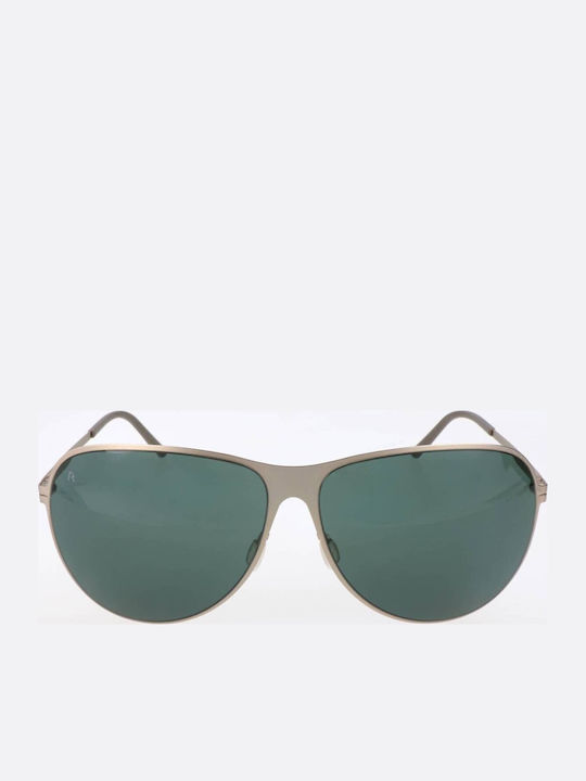 Rodenstock Unisex Sunglasses With Gold Frame And Green Lens R1402 B