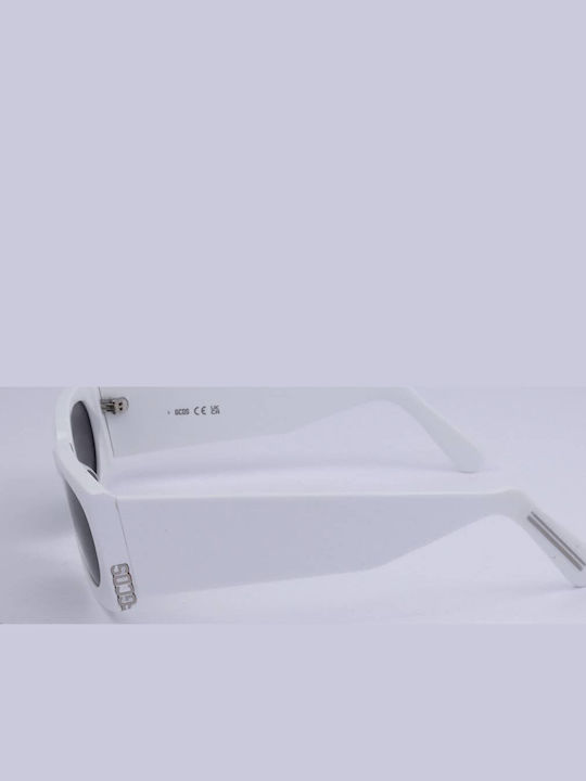 GCDS Unisex Sunglasses With White Frame And Gray Lens GD0016 21A