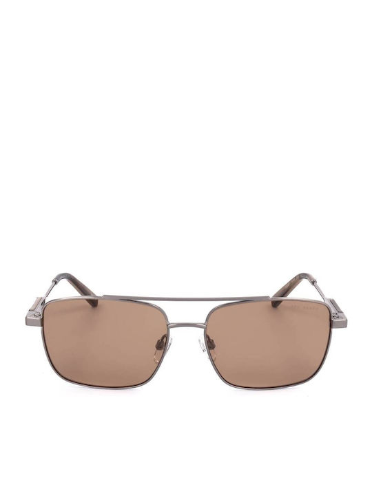 Ted Baker Bărbătești Ochelari de soare cu Gri Cadru și Maro Oglindă Lentilă TB1720 910