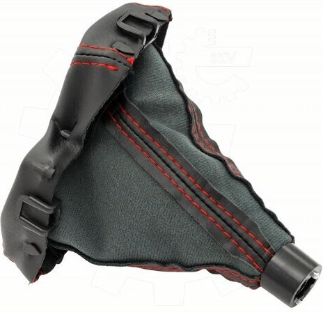 Leather Gear Shift Knob Cover for Ford Galaxy Mondeo S-Max Kuga Black Automatic Gearbox