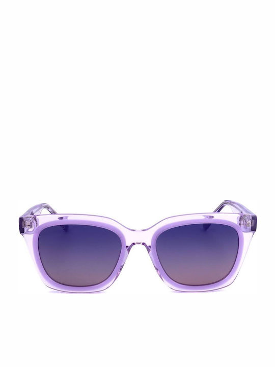 Benetton Women's Sunglasses with Purple Plastic Frame and Purple Gradient Lens BE5086 738