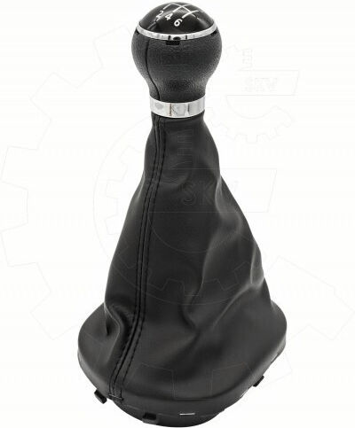 Levier Schimbător Viteze Fustă Din Piele VW Caddy Golf Touran Negru 1t0711456