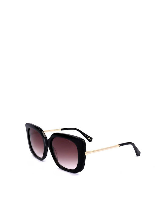 Ted Baker Дамски Слънчеви Очила с Черна Рамка и Сиви Преливащи Стъкла TB1732 001